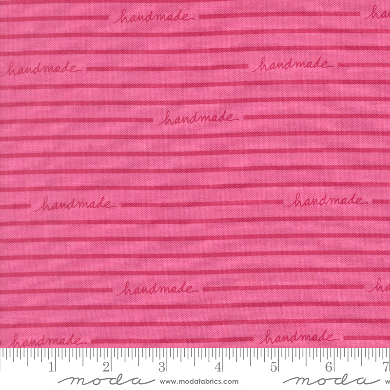 PREORDER || Maker's Delight - Handmade Stripe Text and Words Peony