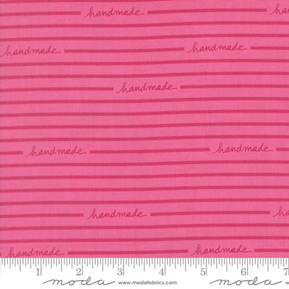 PREORDER || Maker's Delight - Handmade Stripe Text and Words Peony