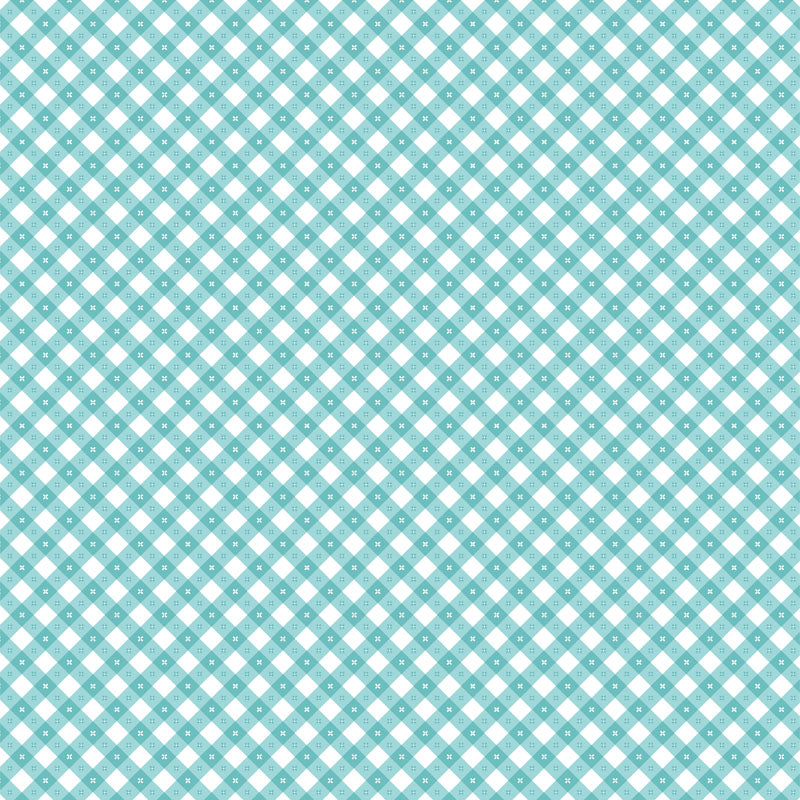 Gingham Picnic - Aqua