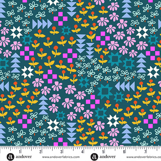PREORDER || Patchwork & Petals - Patchwork and Petals Midnight Teal