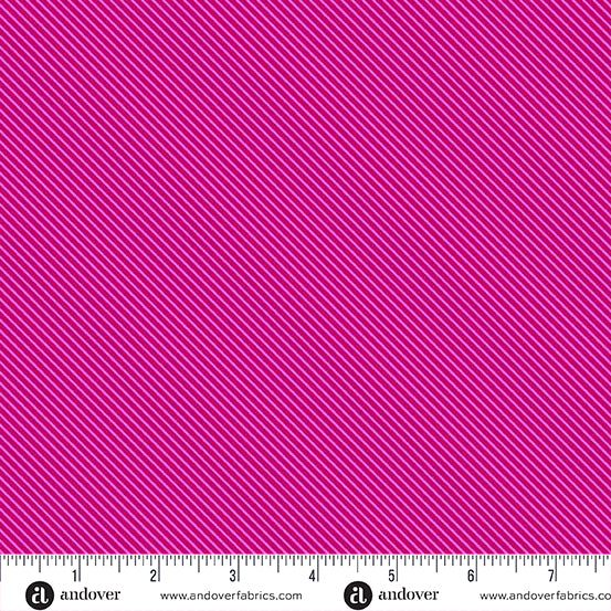 PREORDER || Patchwork & Petals - Sweet Stripe Raspberry