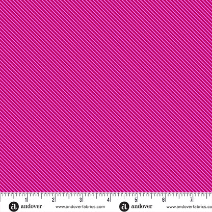 PREORDER || Patchwork & Petals - Sweet Stripe Raspberry