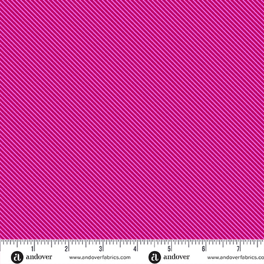 PREORDER || Patchwork & Petals - Sweet Stripe Raspberry