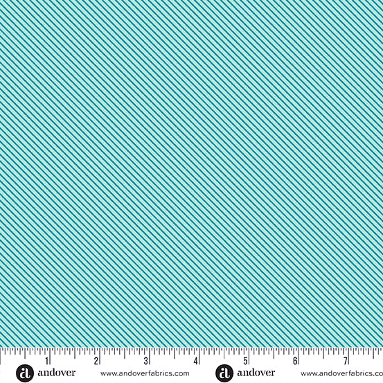 PREORDER || Patchwork & Petals - Sweet Stripe Aqua
