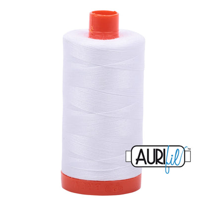 Aurifil Thread - White 2024 - 50wt - 1422 yds