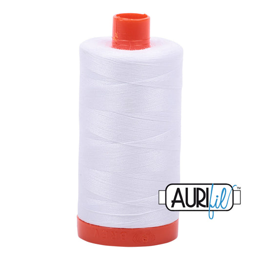 Aurifil Thread - White 2024 - 50wt - 1422 yds