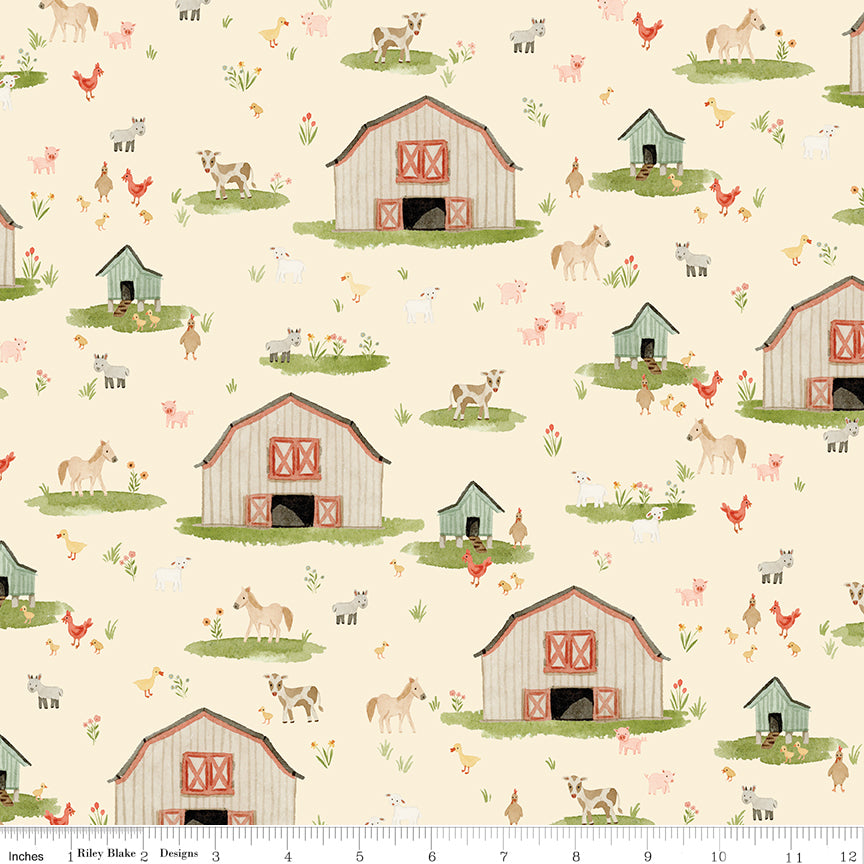 PREORDER || Lil' Farm Friends - Fat Quarter Bundle (18)