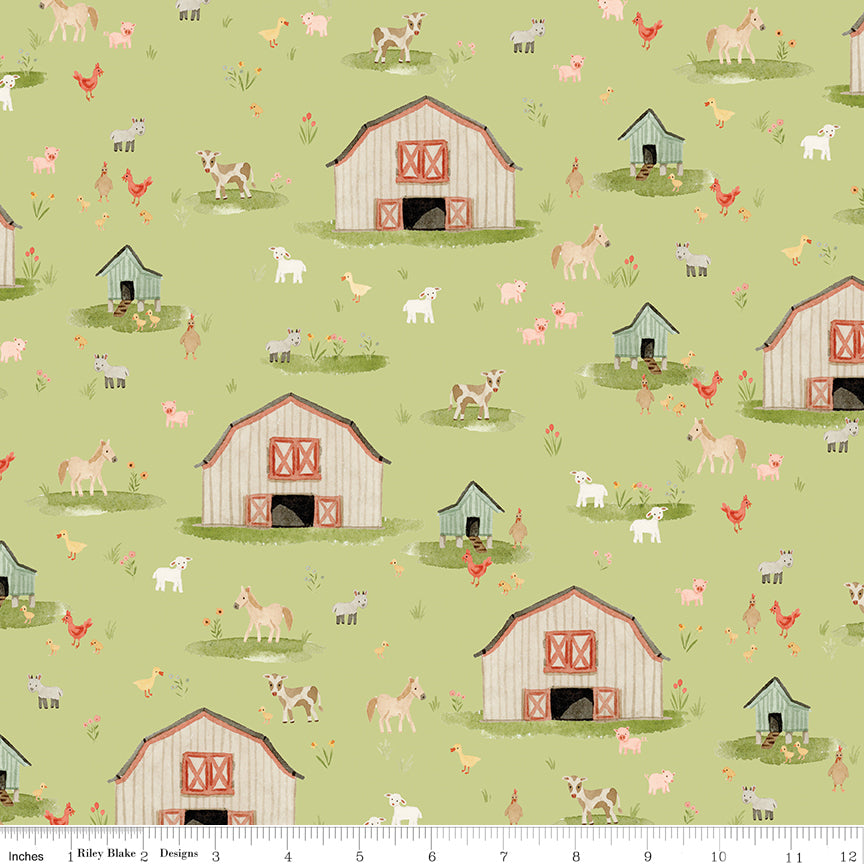 PREORDER || Lil' Farm Friends - Fat Quarter Bundle (18)