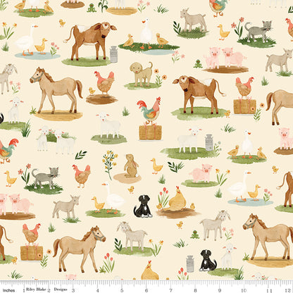PREORDER || Lil' Farm Friends - Fat Quarter Bundle (18)