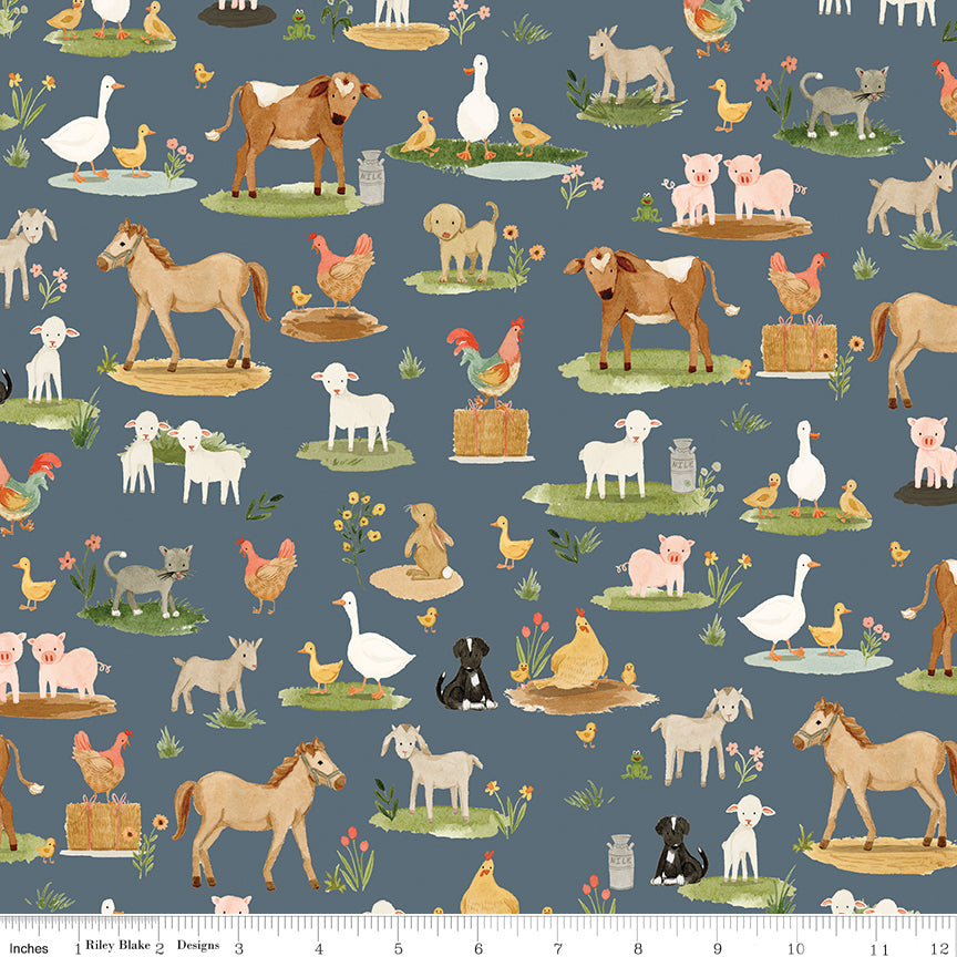PREORDER || Lil' Farm Friends - Fat Quarter Bundle (18)