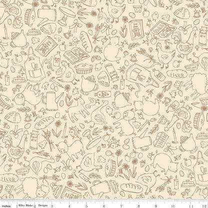 PREORDER || Lil' Farm Friends - Fat Quarter Bundle (18)