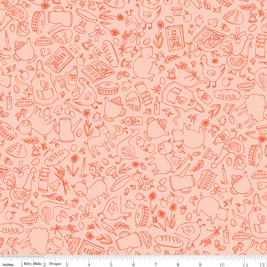 PREORDER || Lil' Farm Friends - Fat Quarter Bundle (18)