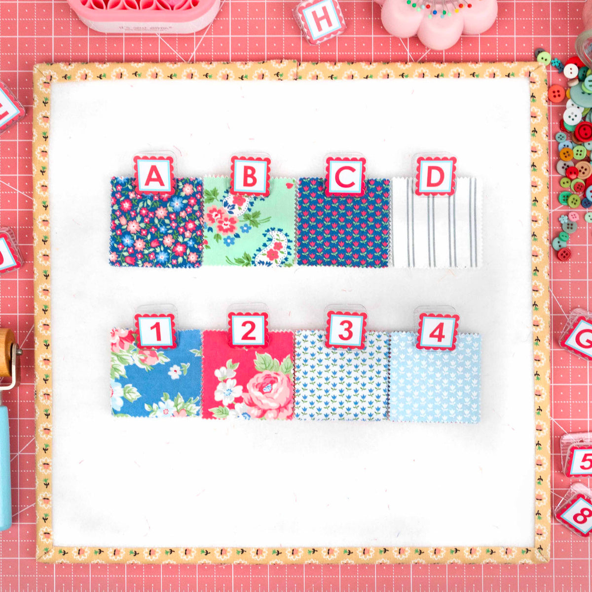It's Sew Emma - AlphaClippies Alphabet Clips Pink - 36 Count