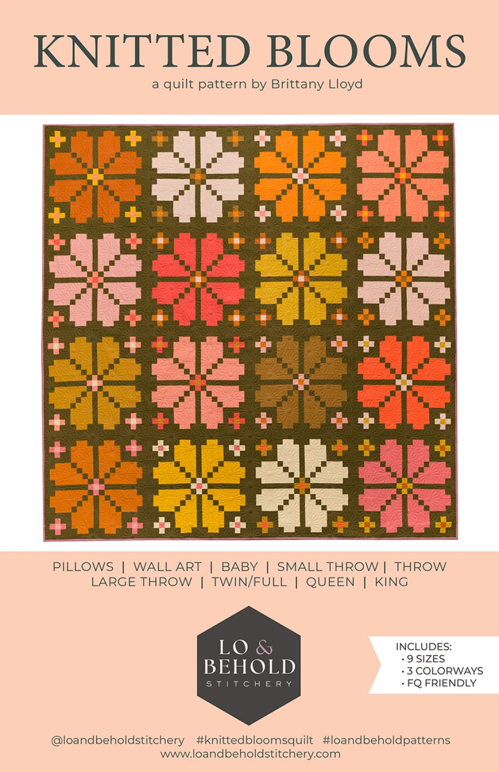 Knitted Blooms - Lo & Behold Stitchery