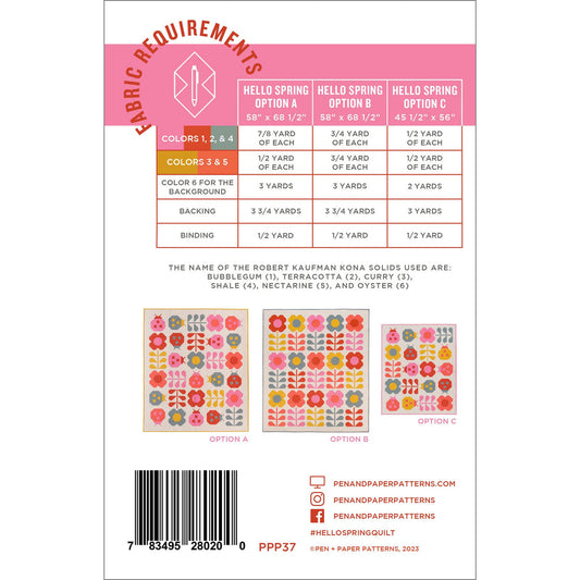 Hello Spring - Pen + Paper Patterns