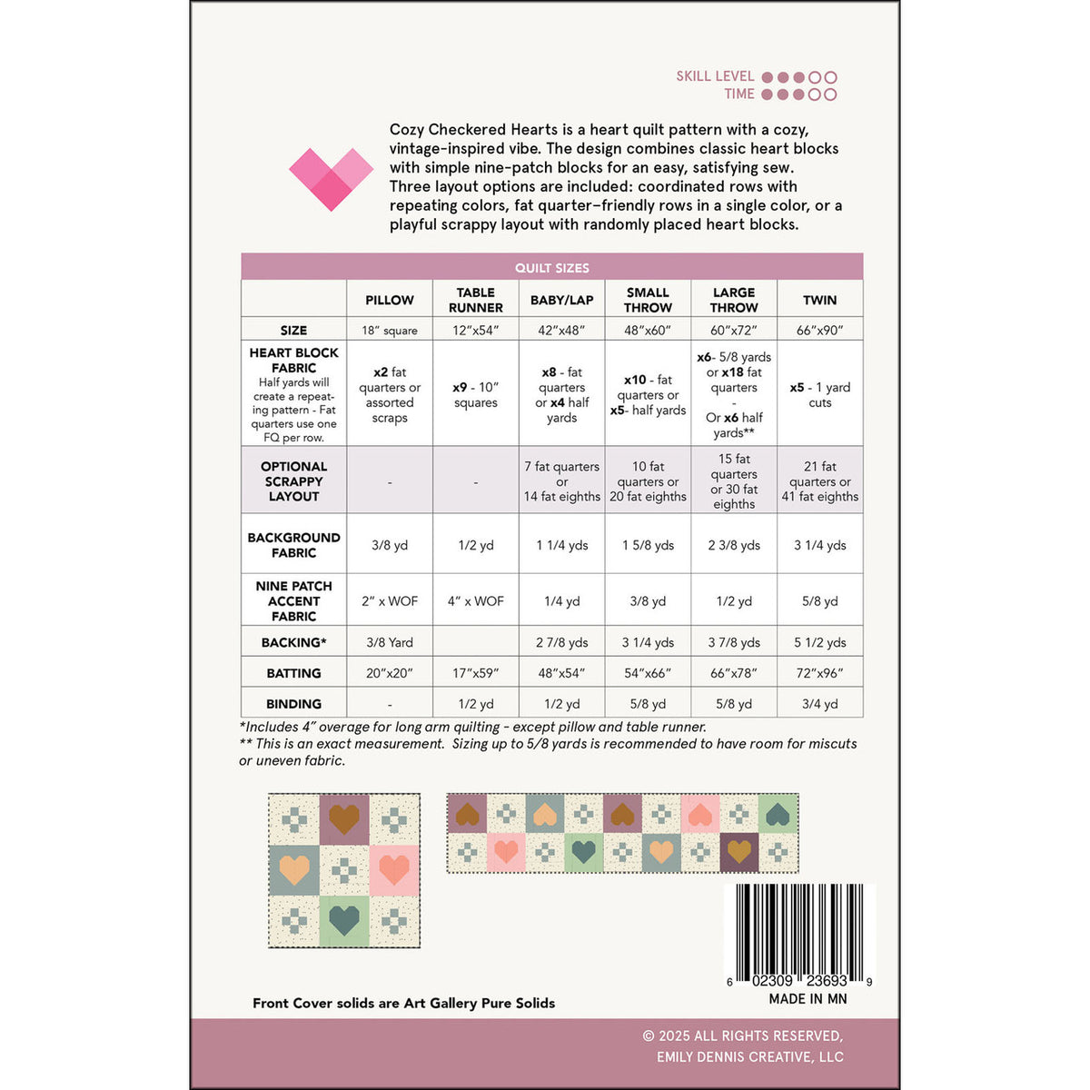Cozy Checkered Hearts - Quilty Love