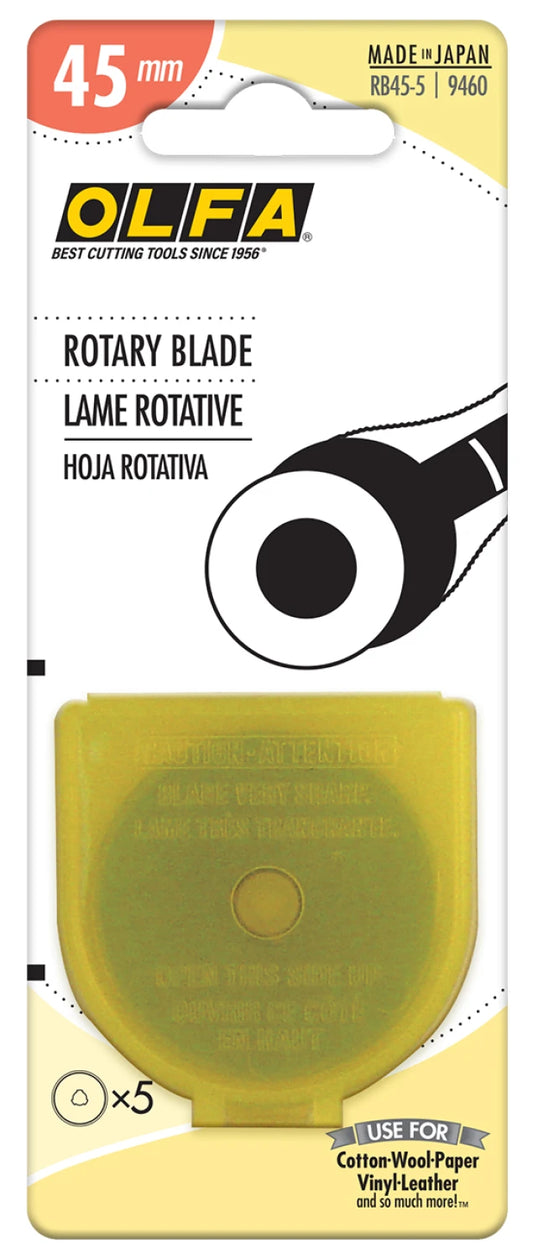 Olfa - Rotary Blade 45mm- 5 Count