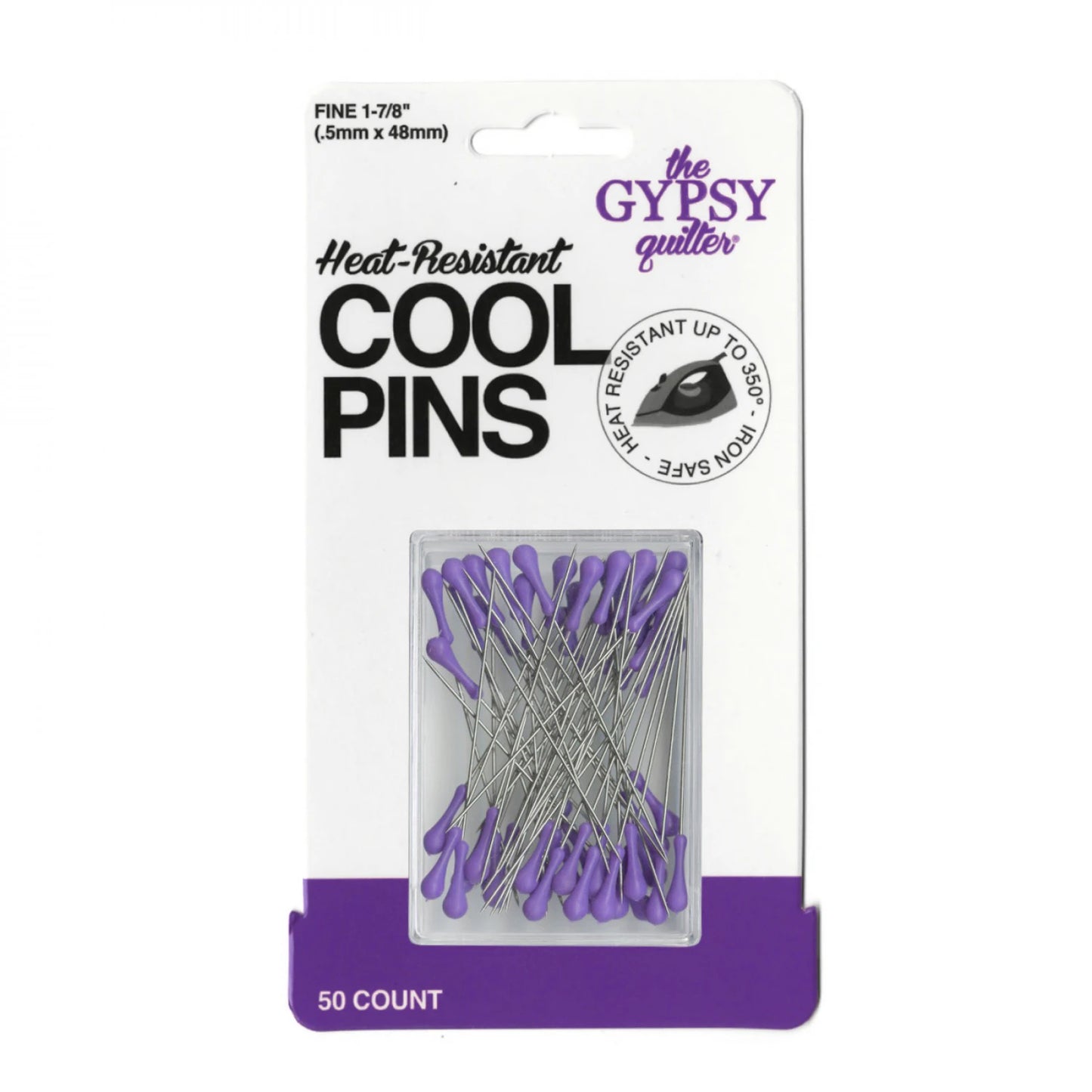 Gypsy Quilter - Cool Pins Gypsy Purple - 50 pc