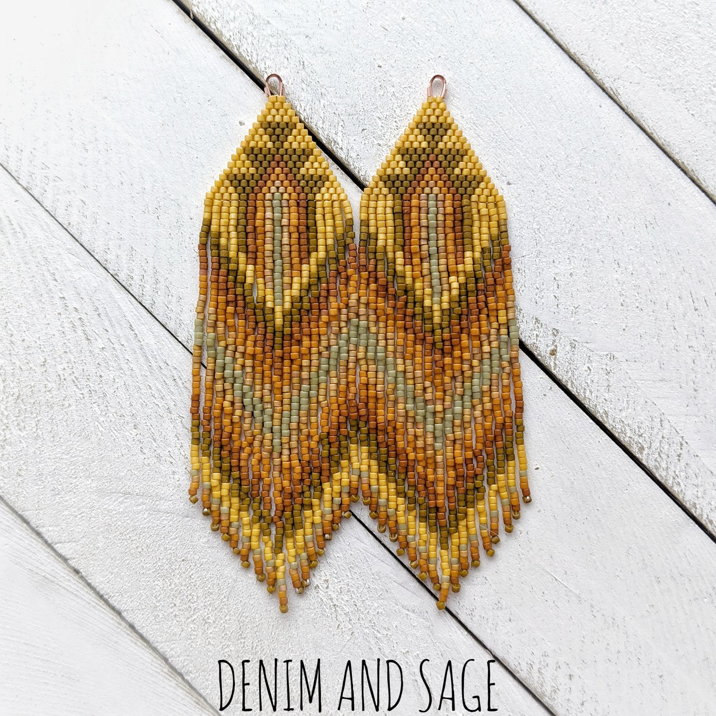 Cactus beaded earrings