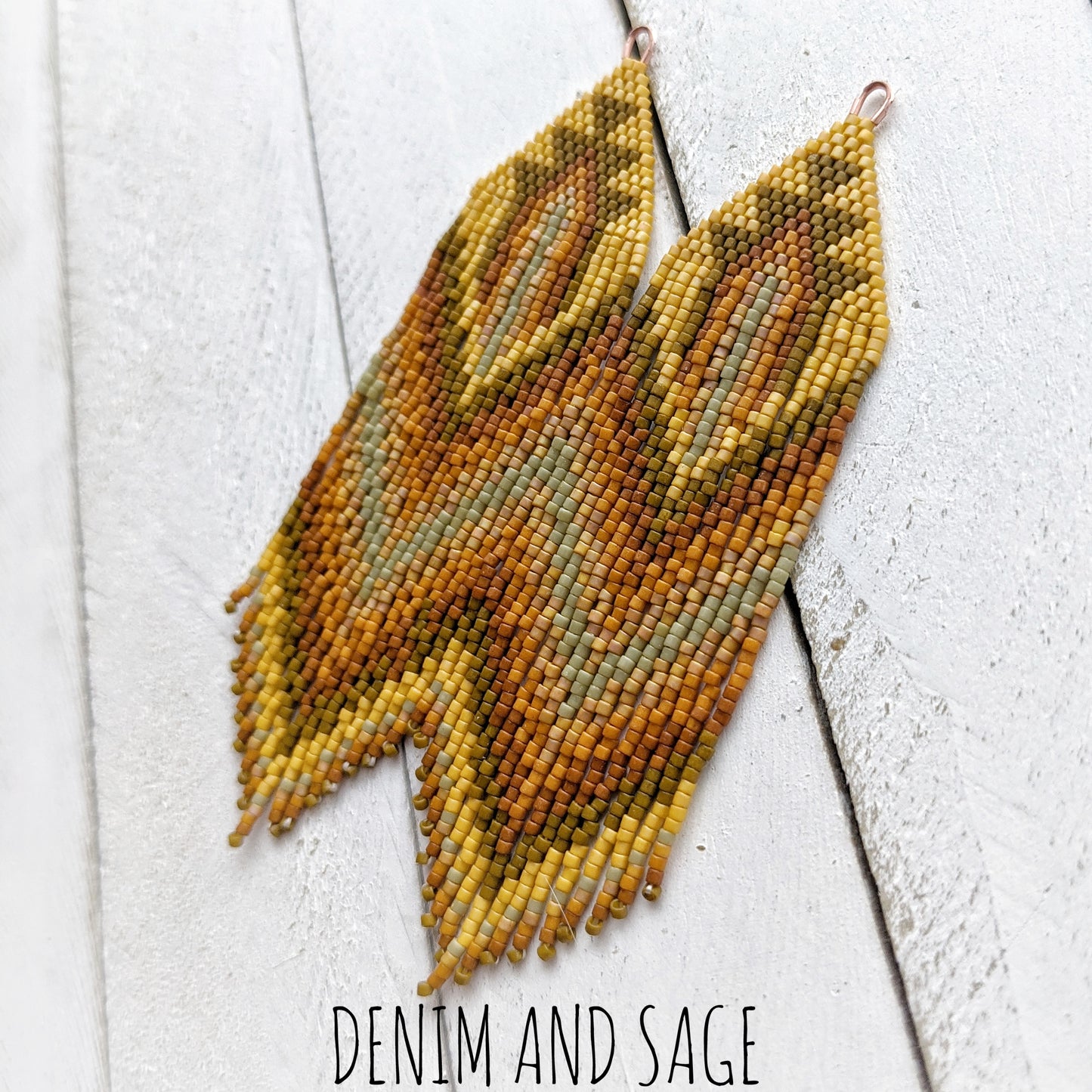 Cactus beaded earrings