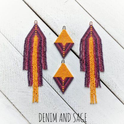 Harvest sunset earrings